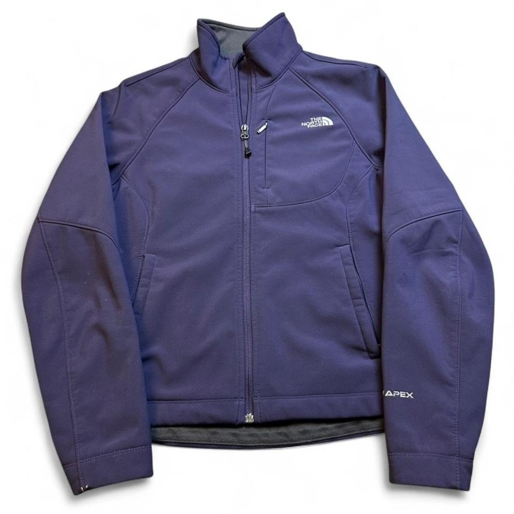 The‎ North Face apex purple soft shell full zip outdoor jacket women's small